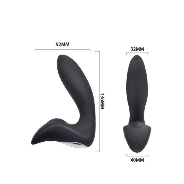 Plug anal vibrant 12 programmes et télecommande USB 
